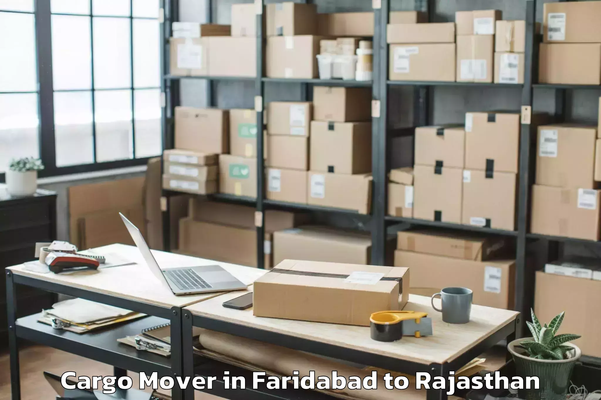 Book Faridabad to Chhoti Sadri Cargo Mover Online